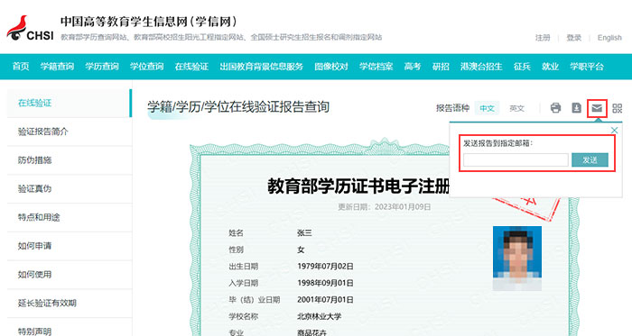 如何使用验证报告